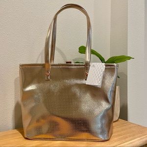 Disney Parks Mickey Mouse Icon Tote Bag Rose Gold